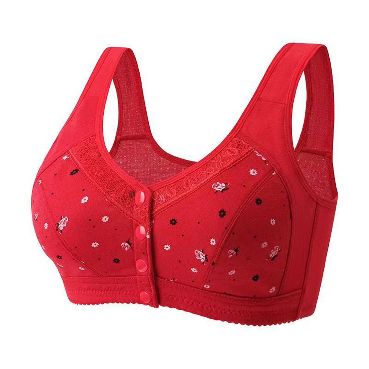 Egzmbll 2025 Front Closure Bras,Comfortable Bra for Seniors, Uniquely Designed Daisy Bra for Women