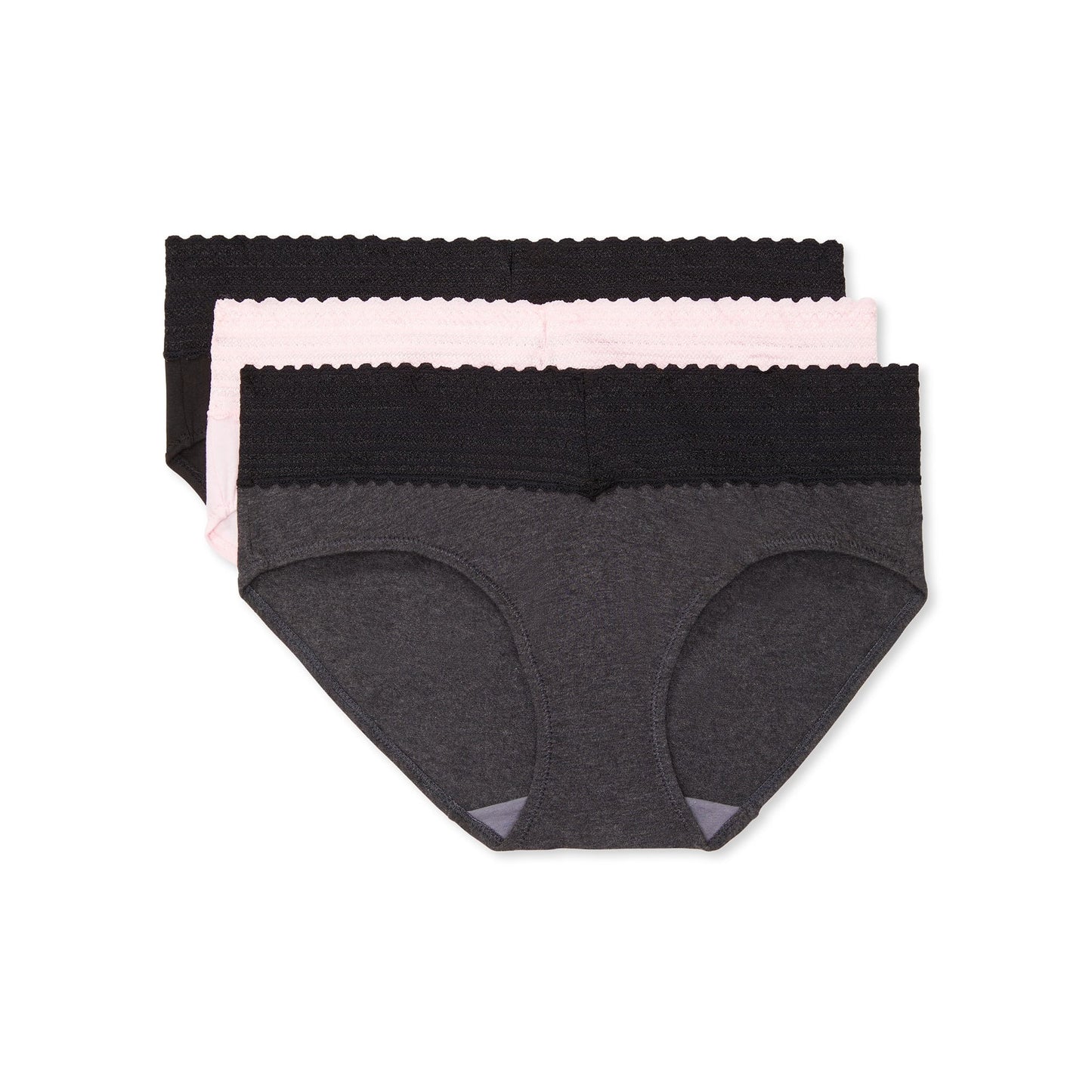 Warners® Blissful Benefits Women's Dig-Free Comfort Waist with Lace Cotton 3-Pack Hipster